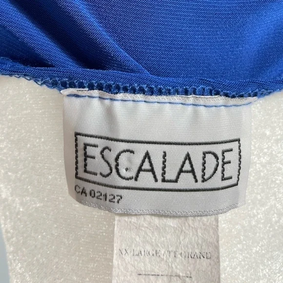 Escalade Blue Ruched Top - Picture 9 of 14